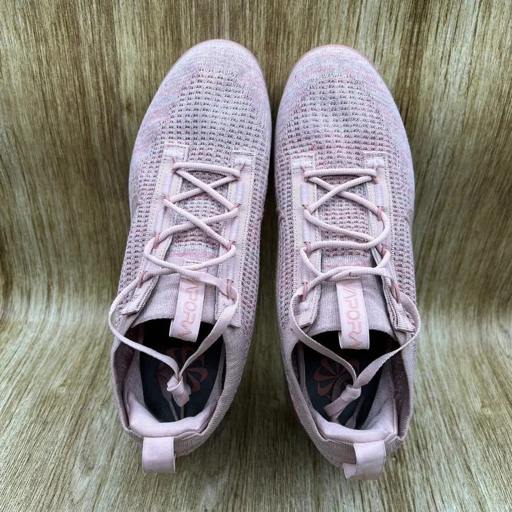 Nike Air VaporMax 2021 Flyknit Mens 10 Womens 11.5 Pink Oxford Rose DJ9975-600 - Picture 6 of 10